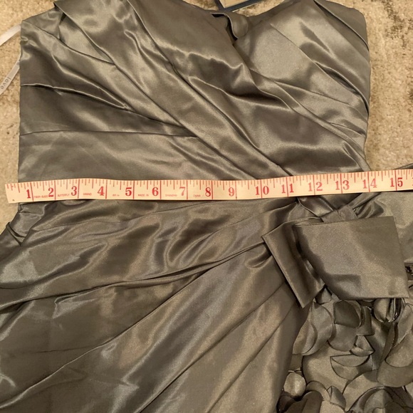 Custom Made Grey Formal Midi Dress - Picture 7 of 9